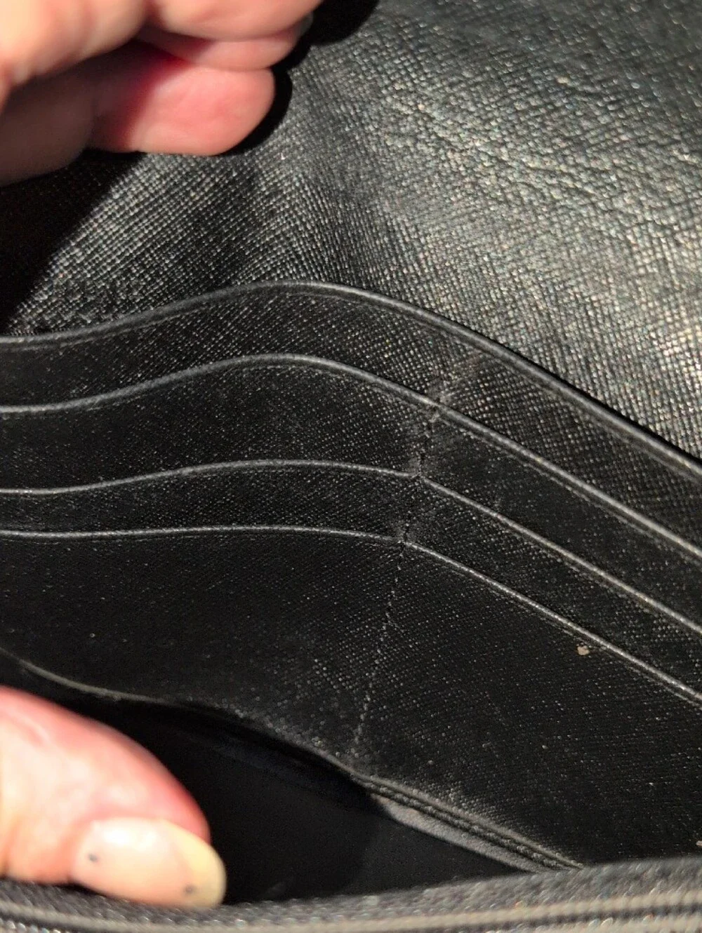 Celine Black Macadam Monogram Canvas Continental Wallet  - Vintage